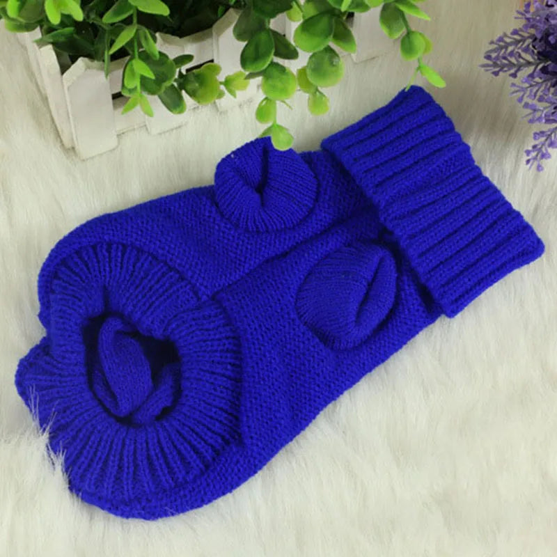 Winter Knitted Sweater for Small and Medium Dogs, Pure Yorkshire Puppy Sweater