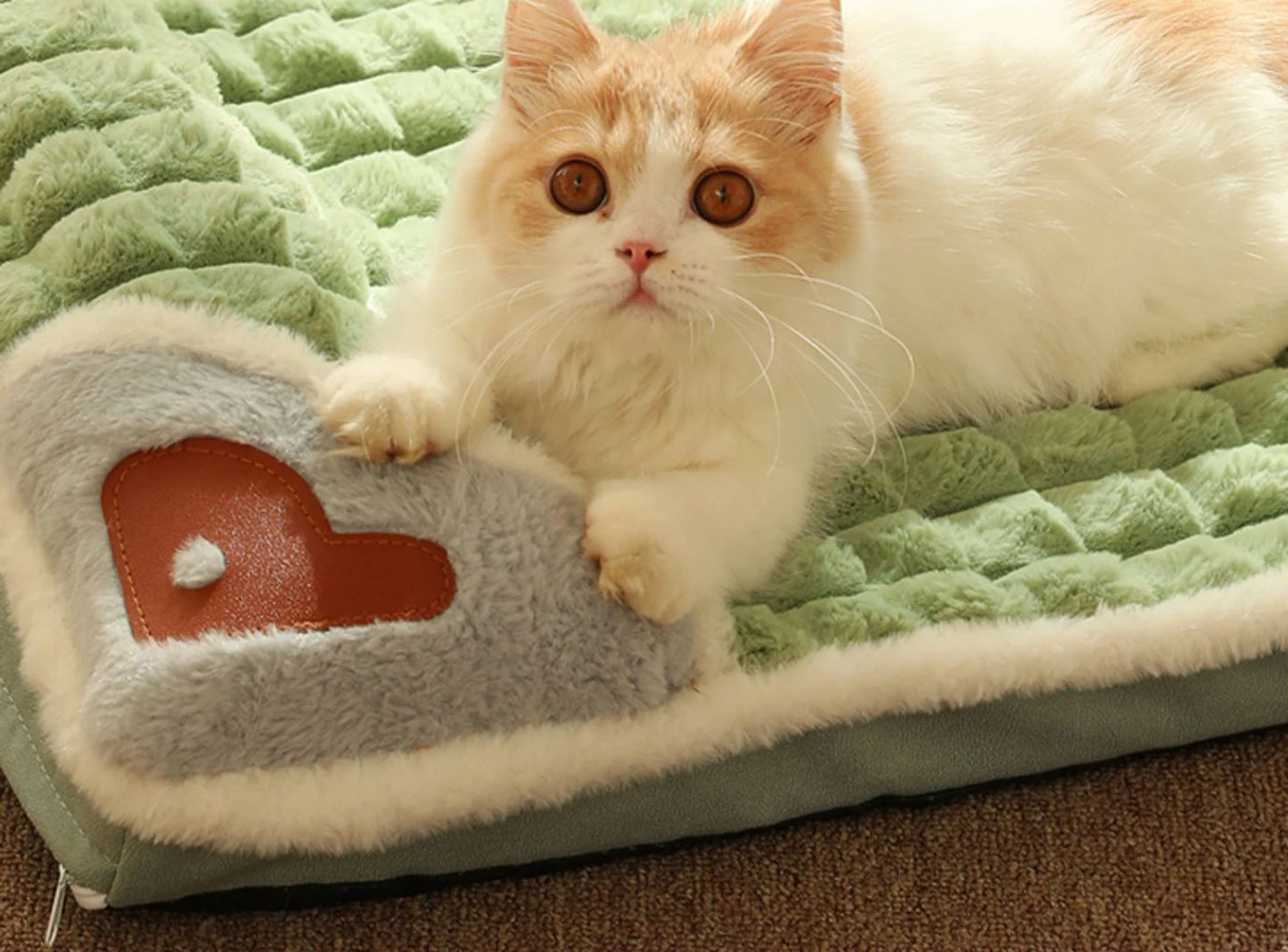 Plaid Pet Bed for Cats and Small Dogs