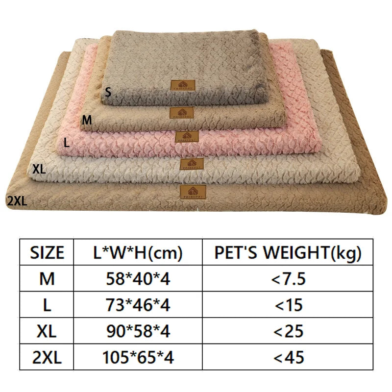 Short Plush Orthopedic Dog Bed, Non-Slip Base, Washable Cover for Large, Medium, and Small Dogs