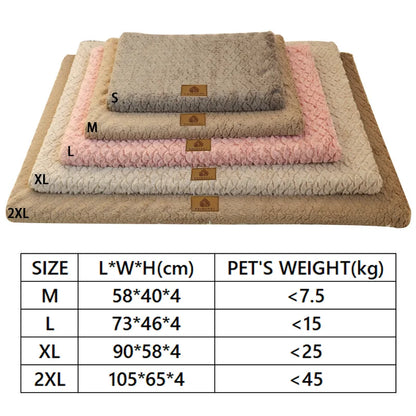 Short Plush Orthopedic Dog Bed, Non-Slip Base, Washable Cover for Large, Medium, and Small Dogs