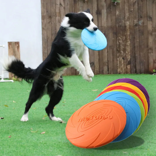 Bite-Resistant Flying Discs for Dogs, Interactive Outdoor Toys for Puppies