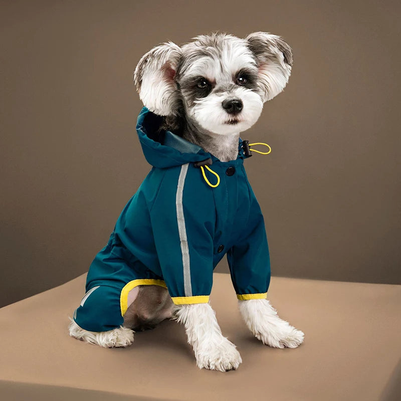 Reflective Raincoat for Dogs, Waterproof Pet Coat for Small and Medium Pets