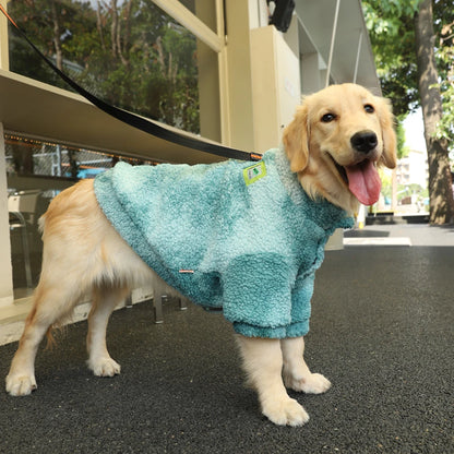 Thick Wool Jacket for Medium and Large Dogs, Windproof Coat for Winter