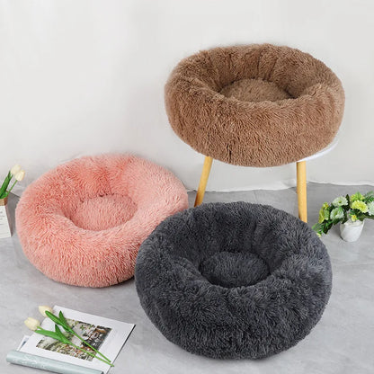 Plush Winter Nest for Cats and Small Dogs