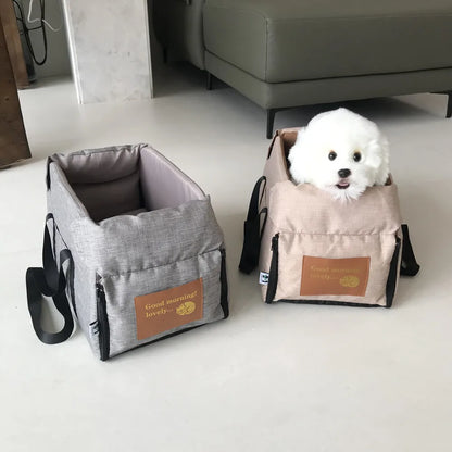 Portable Car Seat Bed for Small Dogs and Cats