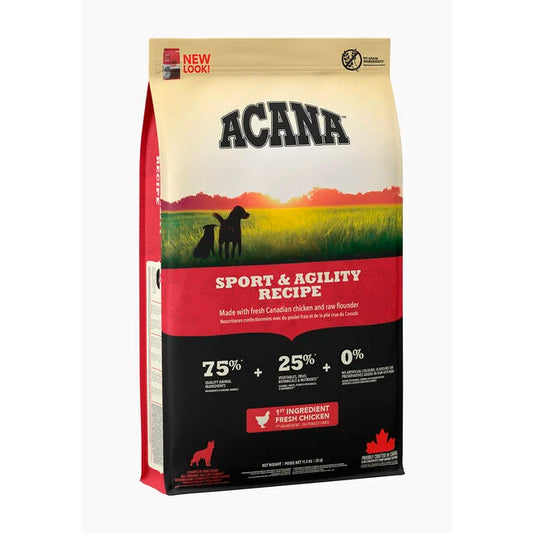 ACANA Sport & Agility Recipe - Premium High-Energy Dog Food | 11.4Kg/25Lb