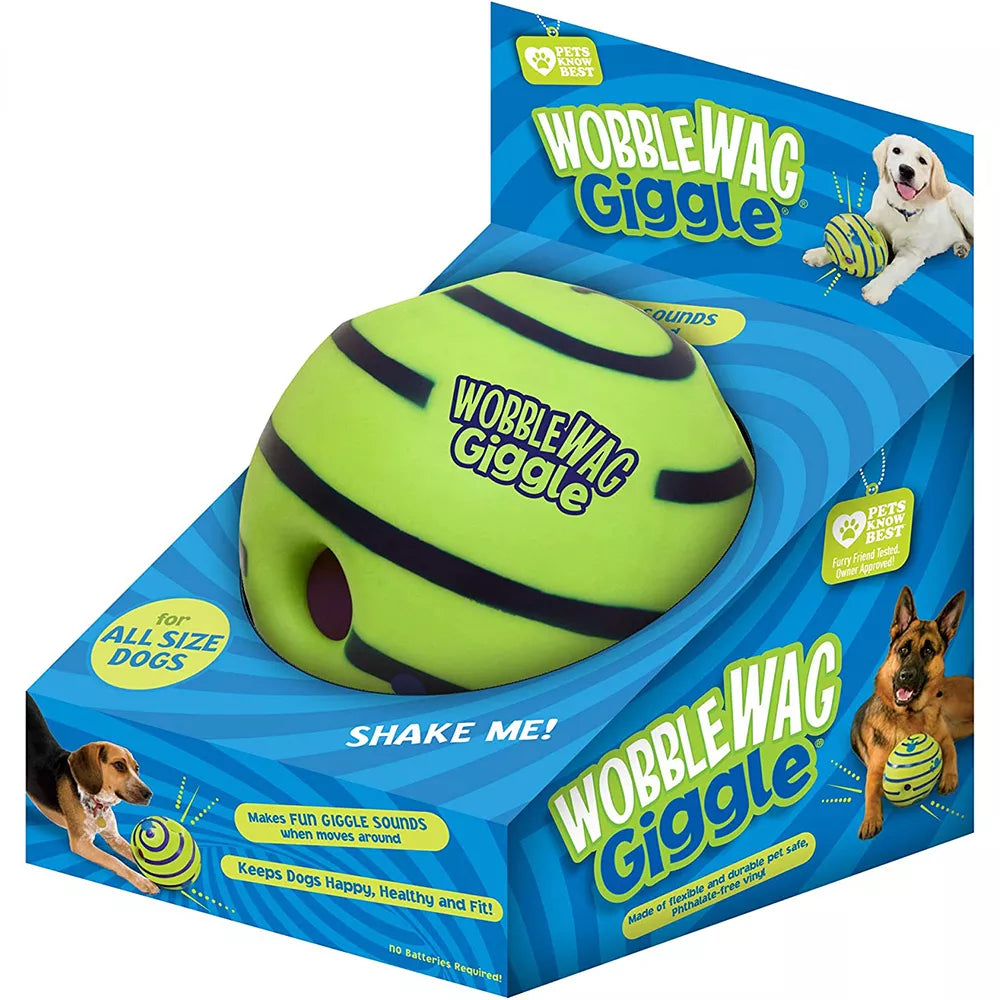 Wobble Wag Giggle Glow Ball - Interactive Dog Toy with Sounds