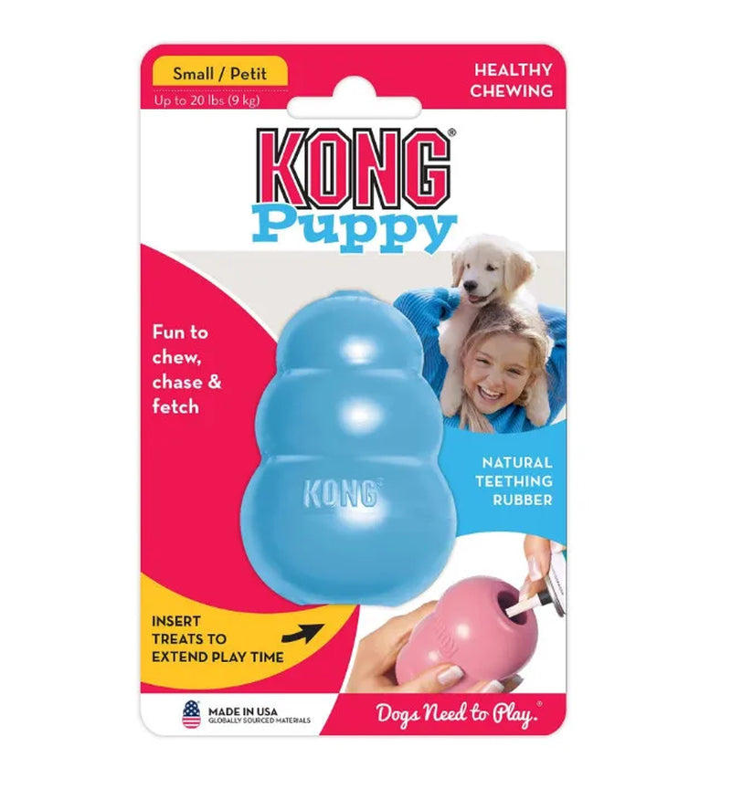 KONG Puppy Teething Rubber Chew Toy - Dog Treat Toy XS-L