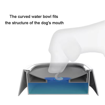 Dog Drinking Water Bowl Floating Non-Wetting Mouth