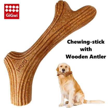 Real Wooden Deer Antlers - Tough Chew Toy for Large Dogs