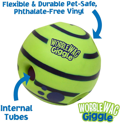 Wobble Wag Giggle Glow Ball - Interactive Dog Toy with Sounds