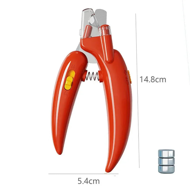 Professional Pet Nail Clippers with LED Light