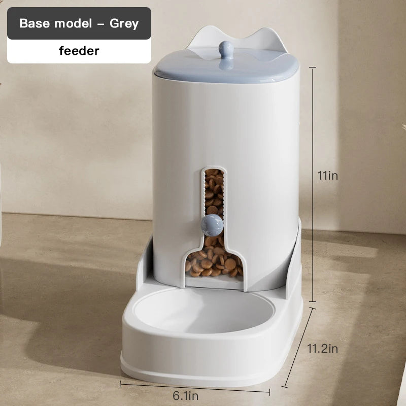 Automatic Pet Feeding Water Dispenser - Large Capacity for Cats and Dogs