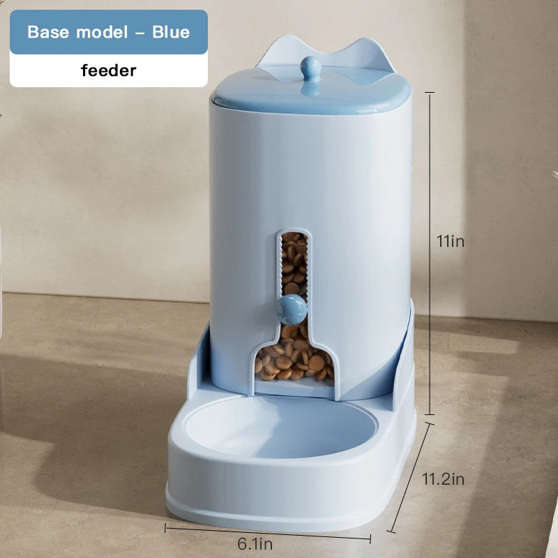 Automatic Pet Feeding Water Dispenser - Large Capacity for Cats and Dogs