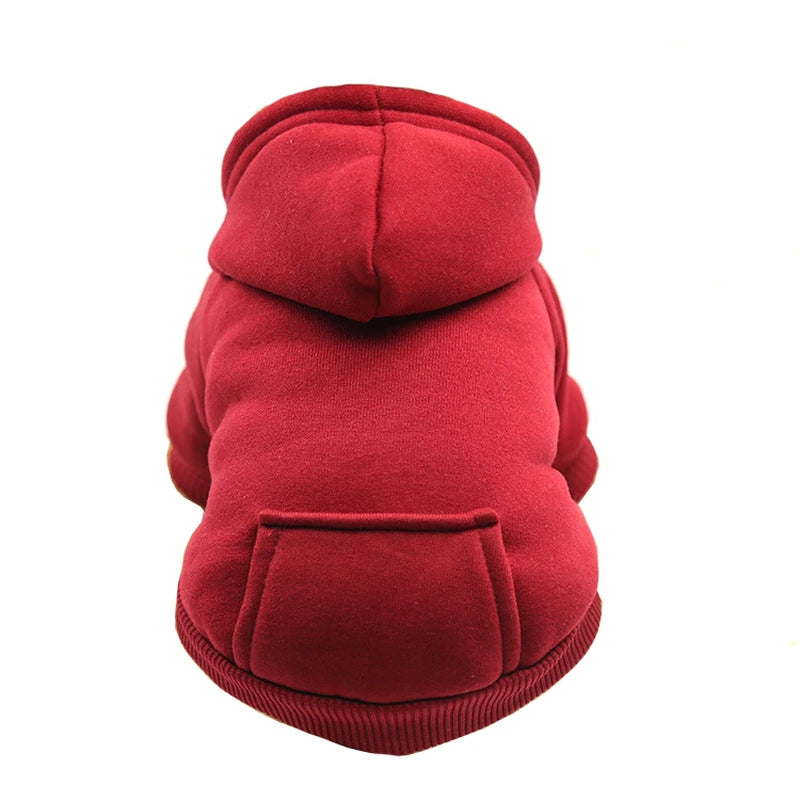 Winter Dog Hoodie - Warm Sweatshirts with Pockets